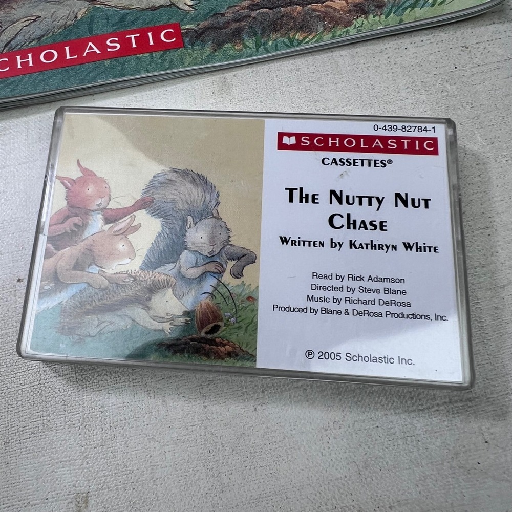 Scholastic The Nutty Nut Chase Book and Cassette Tape Set Kathryn White 2005 - Picture 2 of 6